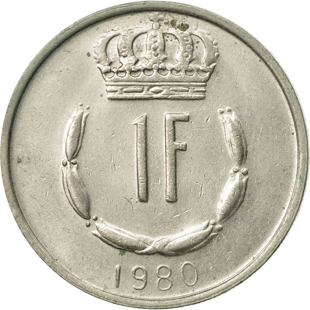Moneda, Luxemburgo, Jean, Franc, 1980, MBC+, Cobre - níquel, KM:55