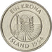 Moneta, Islandia, Krona, 1994, MS(63), Nickel platerowany stalą, KM:27A