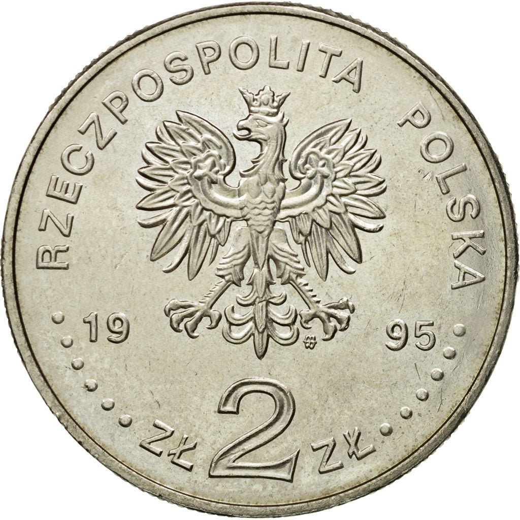 Monnaie, Pologne, 2 Zlote, 1995, Warsaw, SPL+, Copper-nickel, KM:297