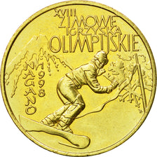Coin, Poland, 2 Zlote, 1998, Warsaw, MS(64), Brass, KM:335
