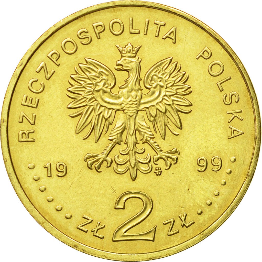 Moneta, Polonia, 2 Zlote, 1999, Warsaw, SPL+, Ottone, KM:365