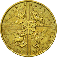 Coin, Poland, 2 Zlote, 2000, Warsaw, EF(40-45), Brass, KM:376