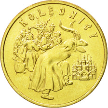 Coin, Poland, 2 Zlote, 2001, Warsaw, MS(64), Brass, KM:422