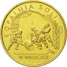 Coin, Poland, 2 Zlote, 2001, Warsaw, MS(64), Brass, KM:408
