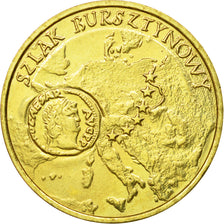 Coin, Poland, 2 Zlote, 2001, Warsaw, MS(64), Brass, KM:410