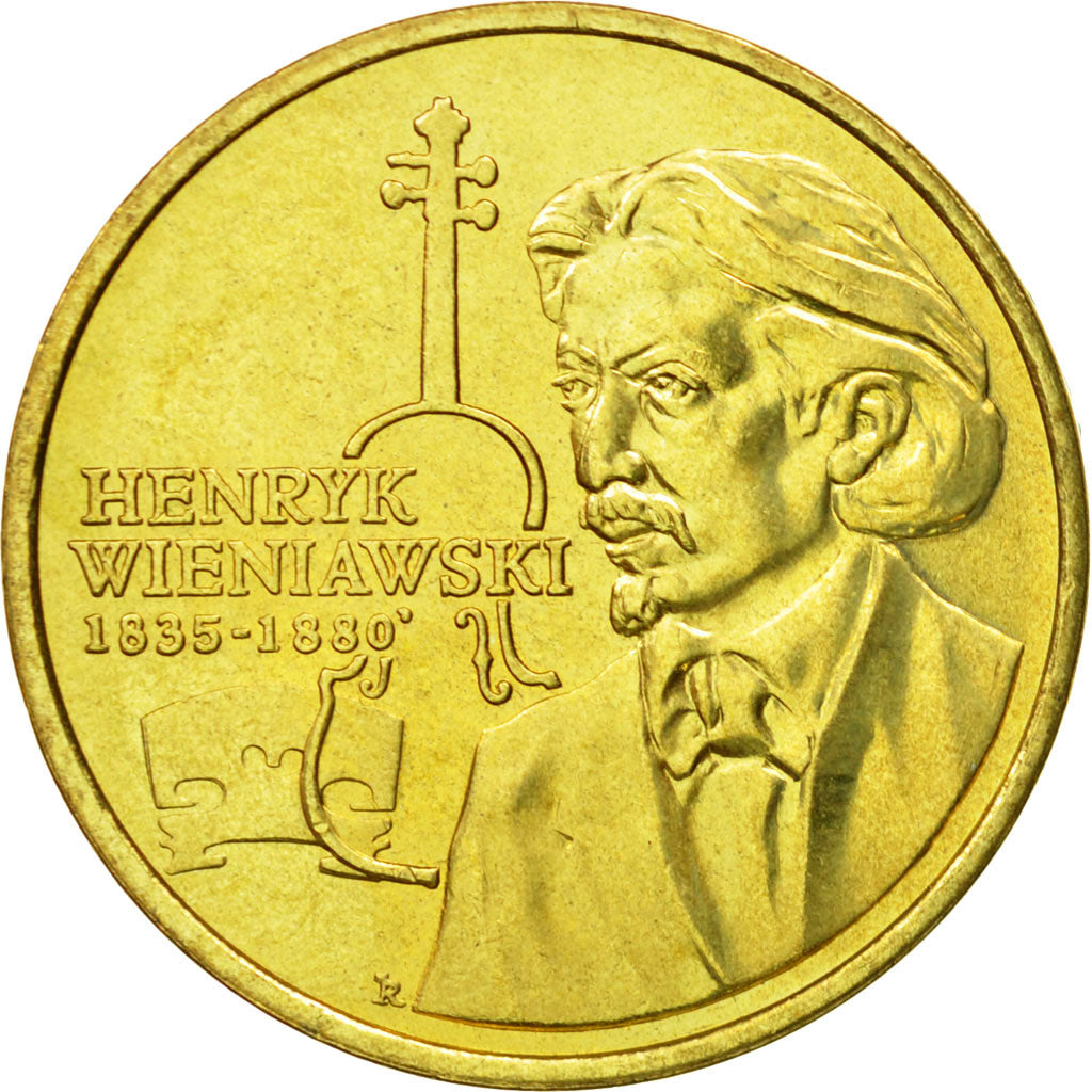 Coin, Poland, 2 Zlote, 2001, Warsaw, MS(64), Brass, KM:426
