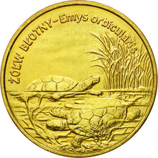 Coin, Poland, 2 Zlote, 2002, Warsaw, MS(64), Brass, KM:427