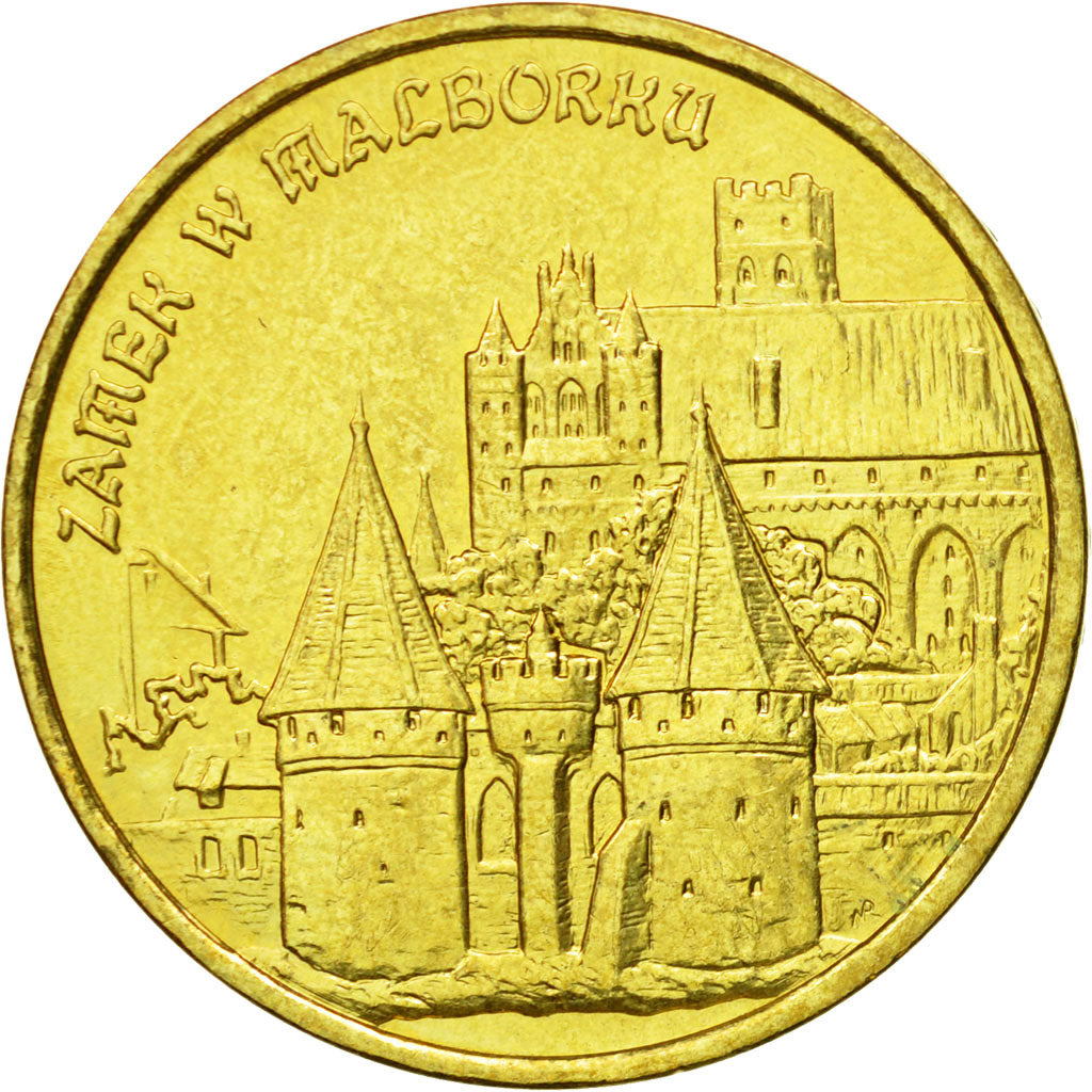 Coin, Poland, 2 Zlote, 2002, Warsaw, MS(63), Brass, KM:443