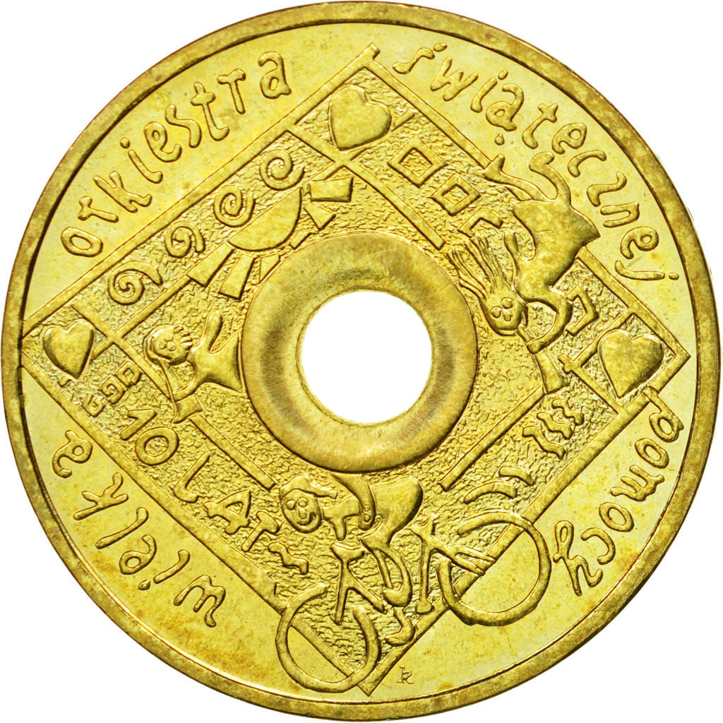 Coin, Poland, 2 Zlote, 2003, Warsaw, MS(64), Brass, KM:446