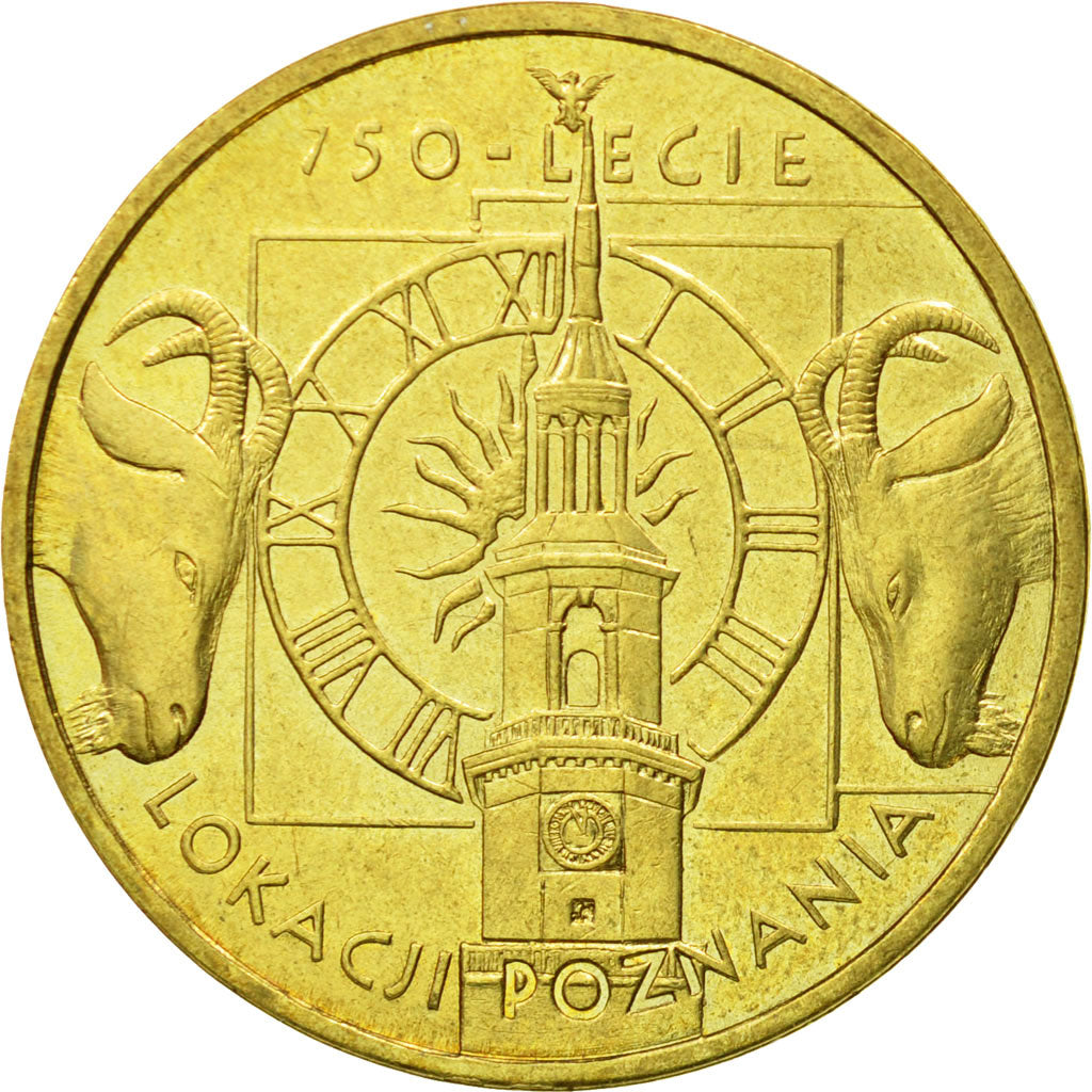 Coin, Poland, 2 Zlote, 2003, Warsaw, MS(64), Brass, KM:447