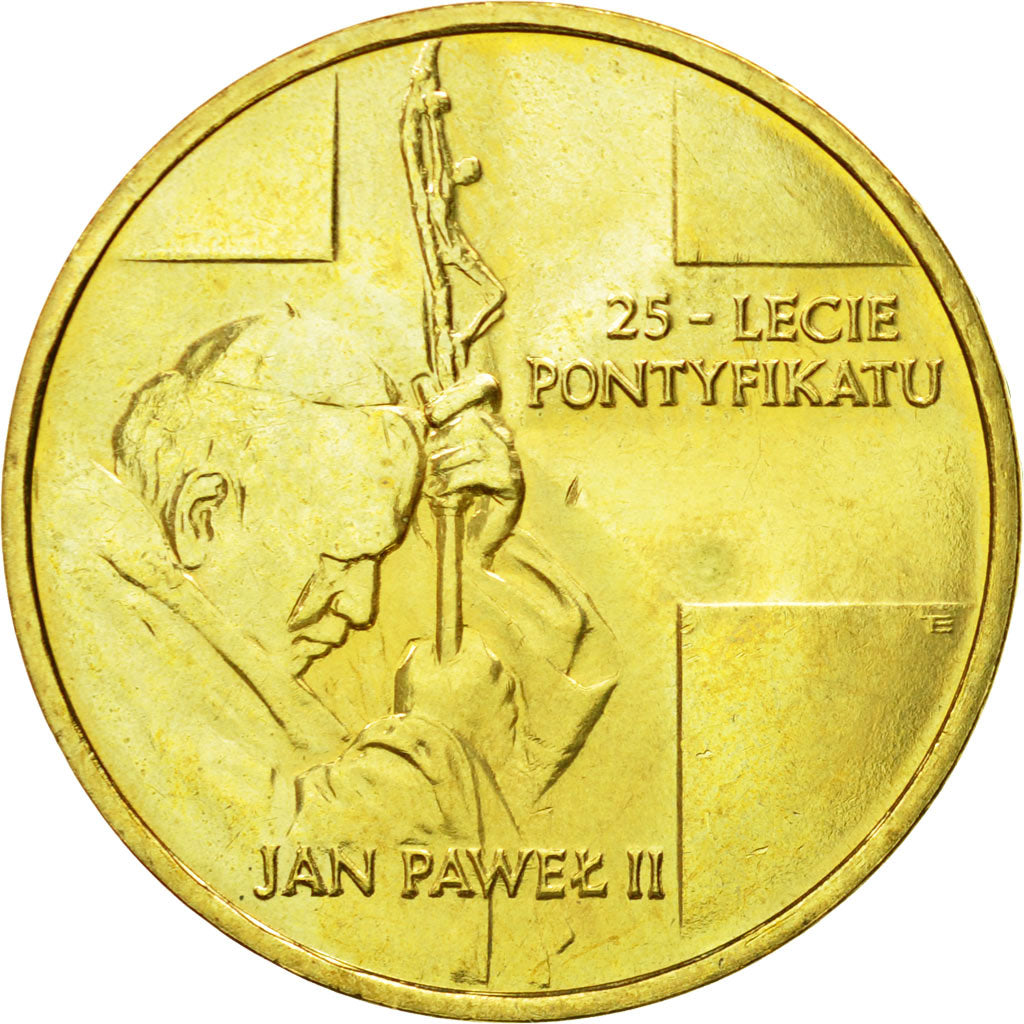 Coin, Poland, 2 Zlote, 2003, Warsaw, MS(64), Brass, KM:465