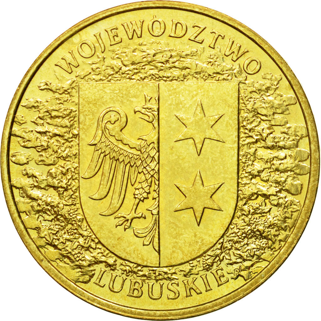Coin, Poland, 2 Zlote, 2004, Warsaw, MS(64), Brass, KM:486