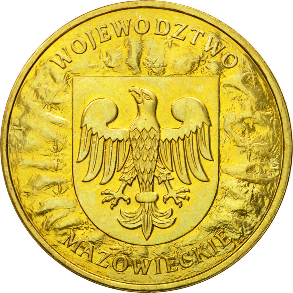 Coin, Poland, 2 Zlote, 2004, Warsaw, MS(64), Brass, KM:489