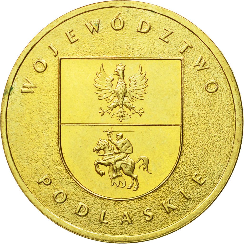 Coin, Poland, 2 Zlote, 2004, Warsaw, MS(64), Brass, KM:491