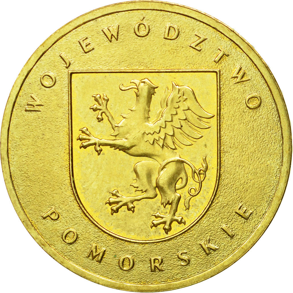 Coin, Poland, 2 Zlote, 2004, Warsaw, MS(64), Brass, KM:492