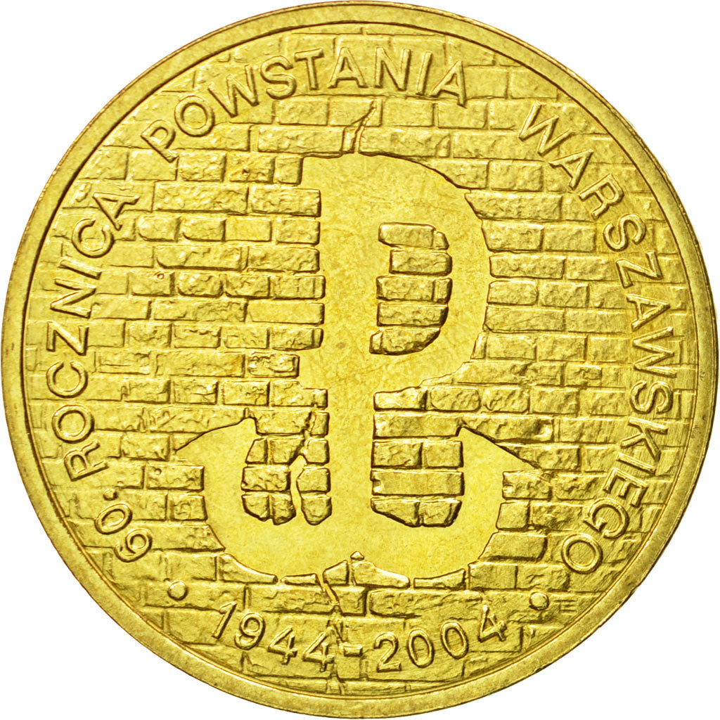 Coin, Poland, 2 Zlote, 2004, Warsaw, MS(64), Brass, KM:496