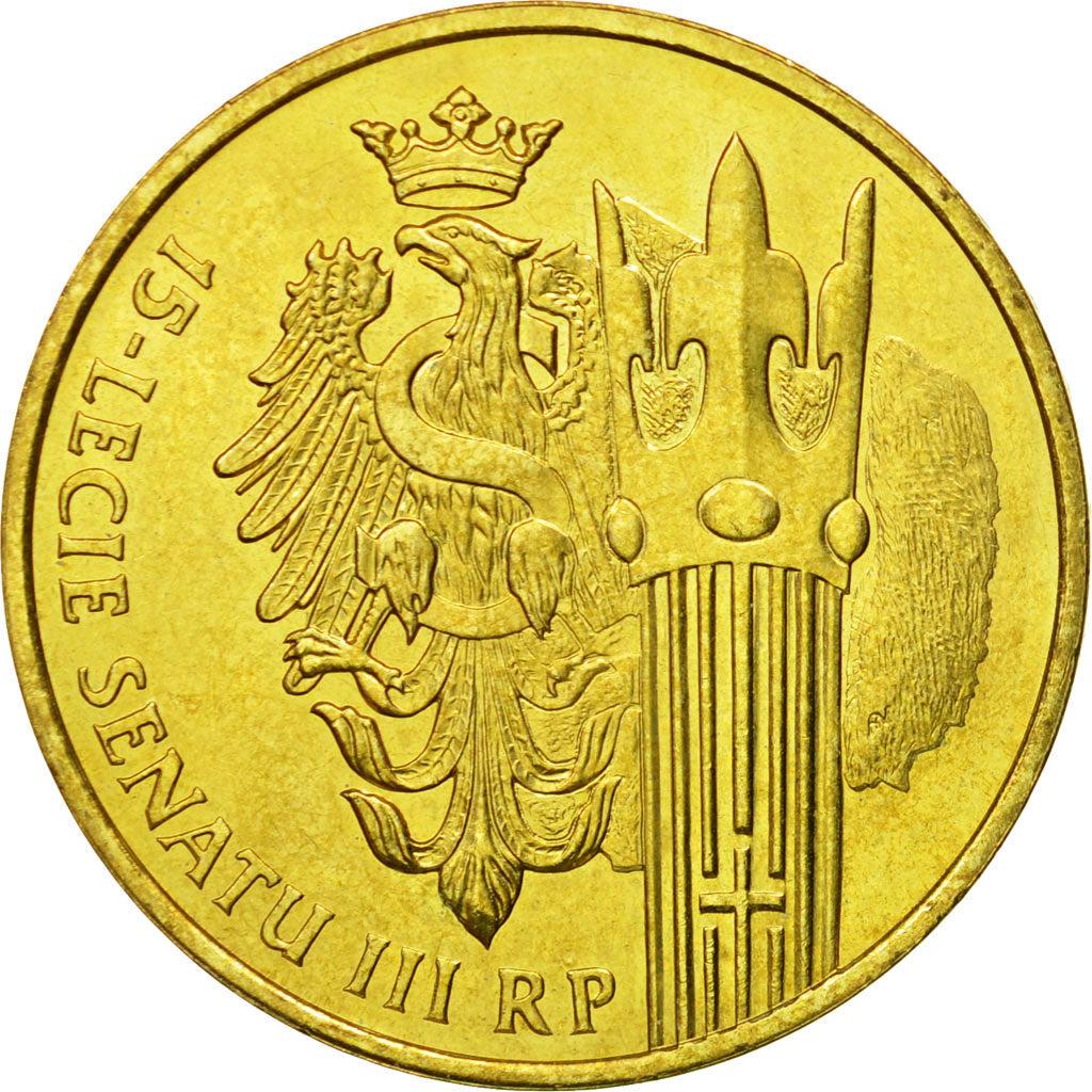 Coin, Poland, 2 Zlote, 2004, Warsaw, MS(64), Brass, KM:503