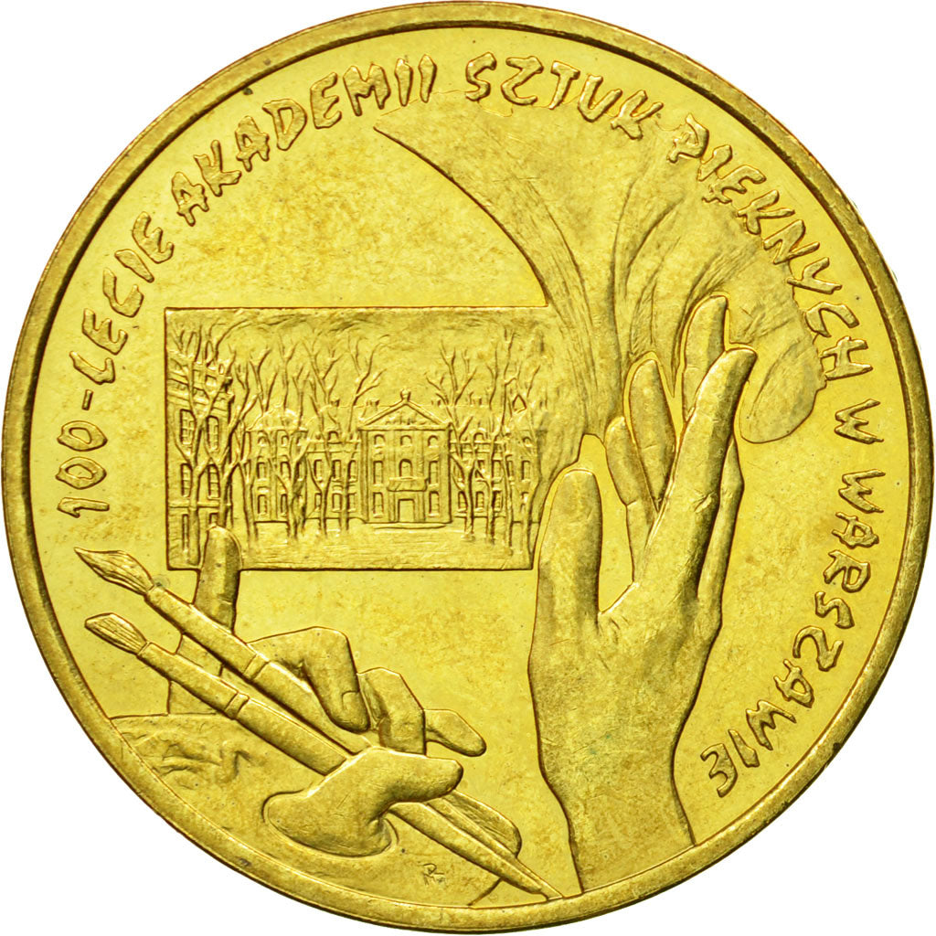 Coin, Poland, 2 Zlote, 2004, Warsaw, MS(64), Brass, KM:509