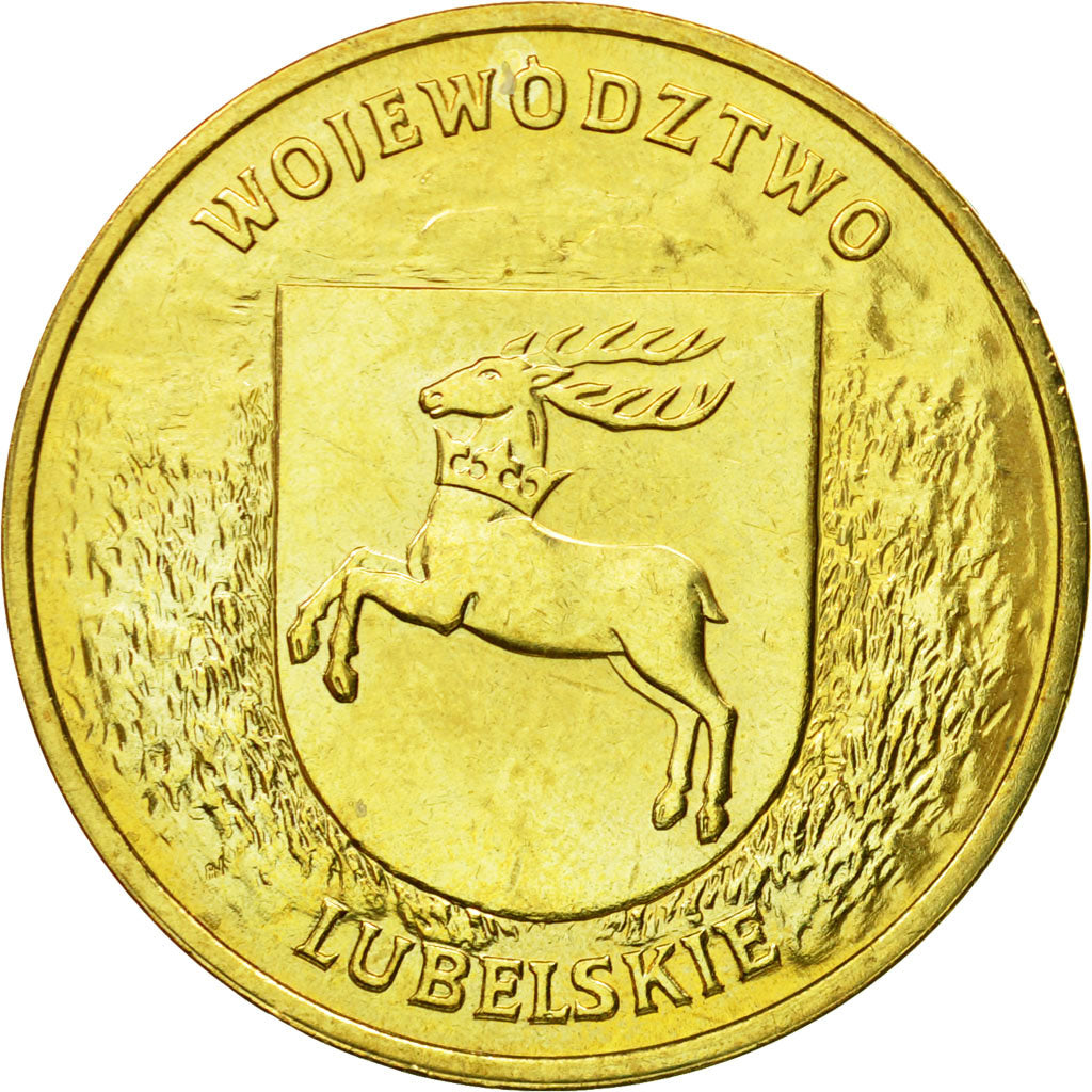 Coin, Poland, 2 Zlote, 2004, Warsaw, MS(64), Brass, KM:514