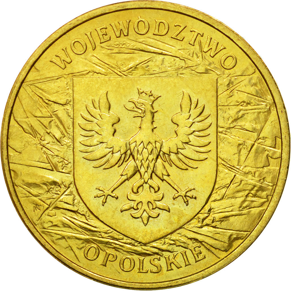 Coin, Poland, 2 Zlote, 2004, Warsaw, MS(64), Brass, KM:607
