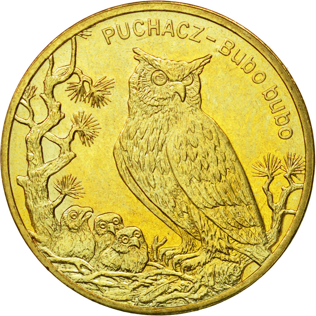 Coin, Poland, 2 Zlote, 2005, Warsaw, MS(64), Brass, KM:520