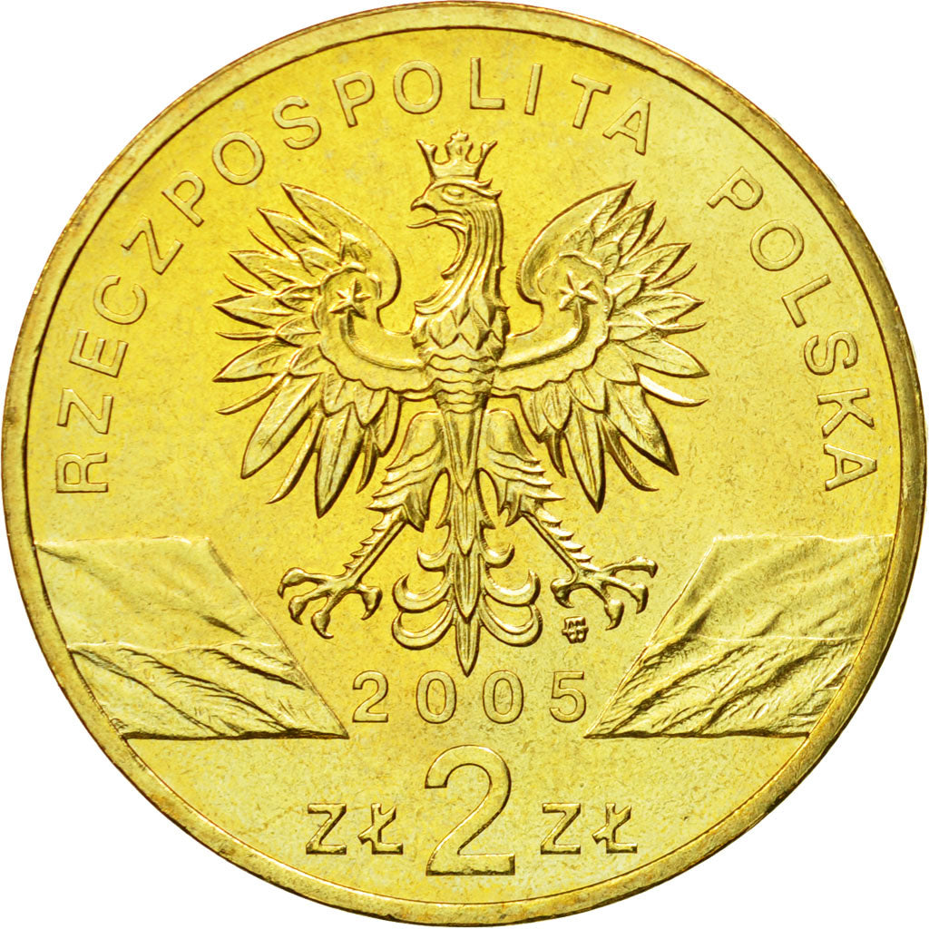 Coin, Poland, 2 Zlote, 2005, Warsaw, MS(64), Brass, KM:520