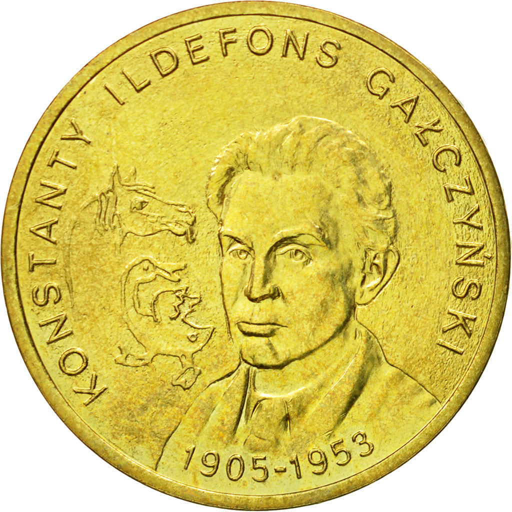 Coin, Poland, 2 Zlote, 2005, Warsaw, MS(64), Brass, KM:527