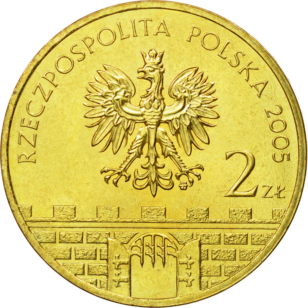 Coin, Poland, 2 Zlote, 2005, Warsaw, MS(64), Brass, KM:528