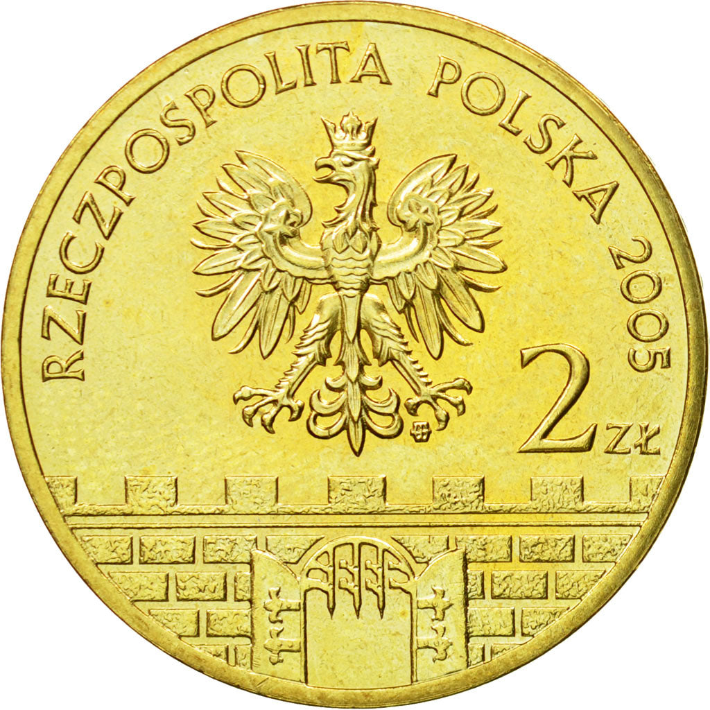 Coin, Poland, 2 Zlote, 2005, Warsaw, MS(64), Brass, KM:529