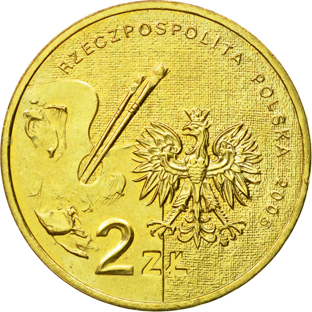Coin, Poland, 2 Zlote, 2005, Warsaw, MS(64), Brass, KM:541