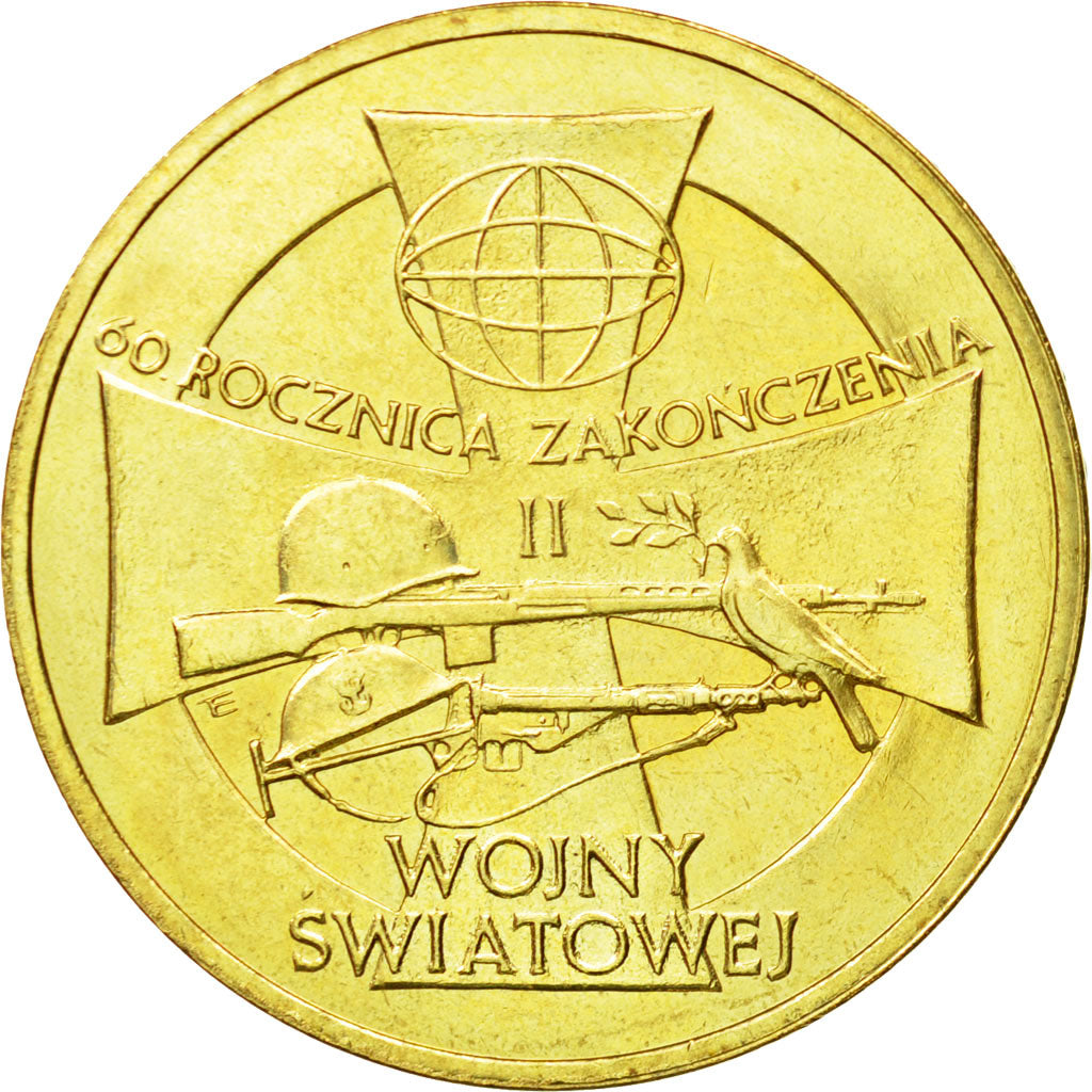 Coin, Poland, 2 Zlote, 2005, Warsaw, MS(64), Brass, KM:558