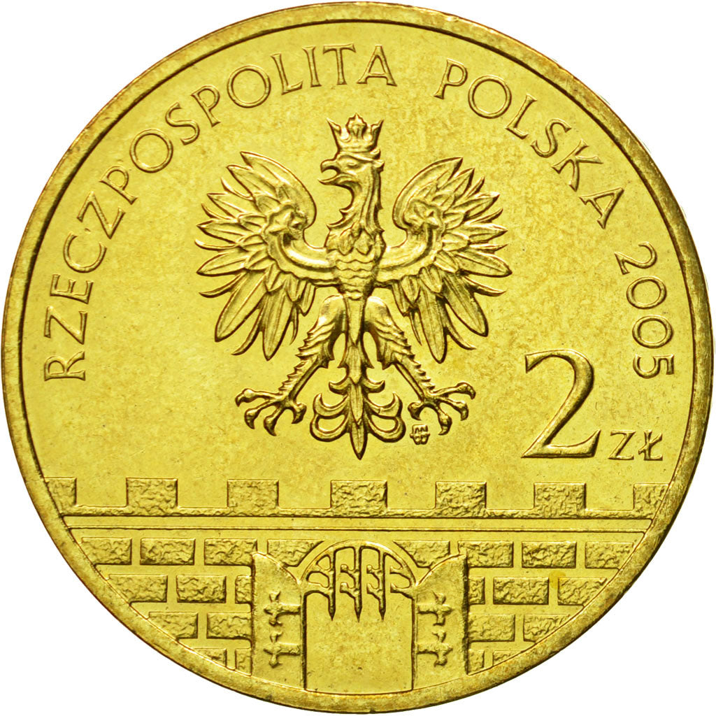 Coin, Poland, 2 Zlote, 2005, Warsaw, MS(64), Brass, KM:564