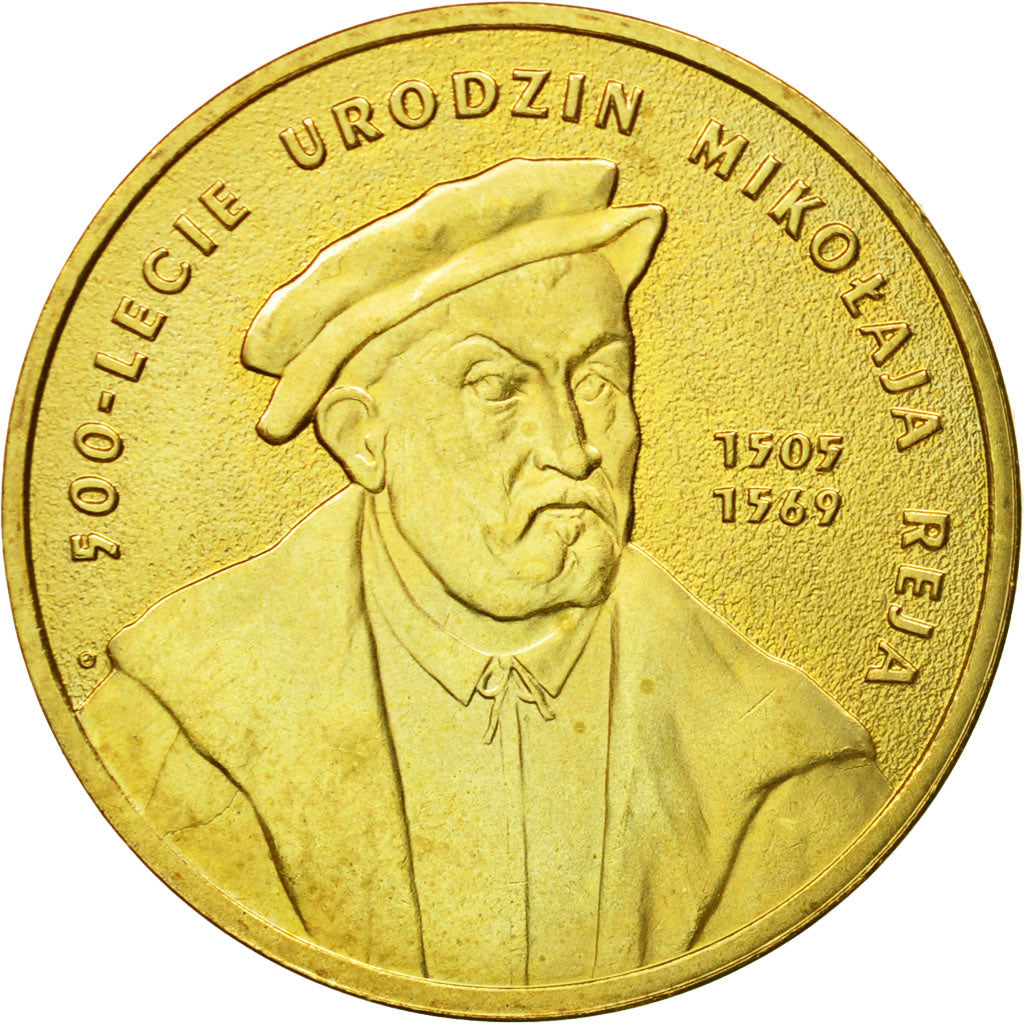 Coin, Poland, 2 Zlote, 2005, Warsaw, MS(64), Brass, KM:608