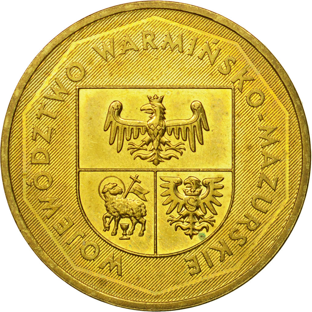 Coin, Poland, 2 Zlote, 2005, Warsaw, MS(64), Brass, KM:614