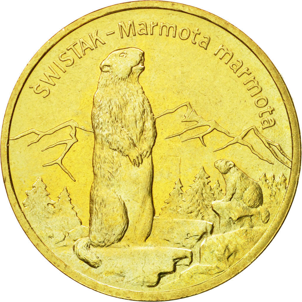 Coin, Poland, 2 Zlote, 2006, Warsaw, MS(64), Brass, KM:534