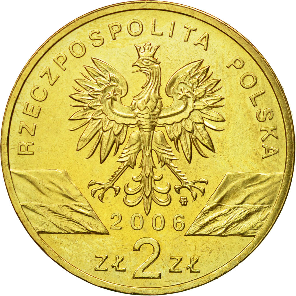 Coin, Poland, 2 Zlote, 2006, Warsaw, MS(64), Brass, KM:534