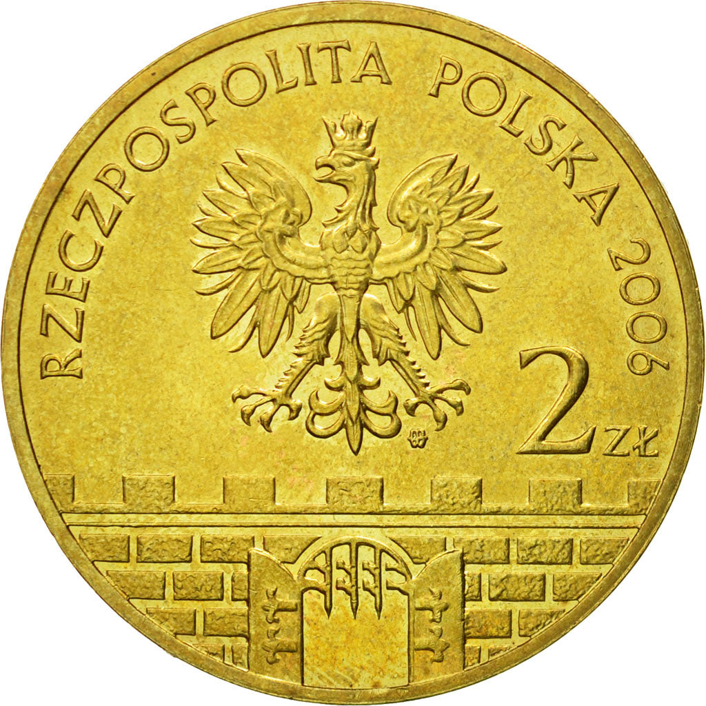 Coin, Poland, 2 Zlote, 2006, Warsaw, MS(64), Brass, KM:543