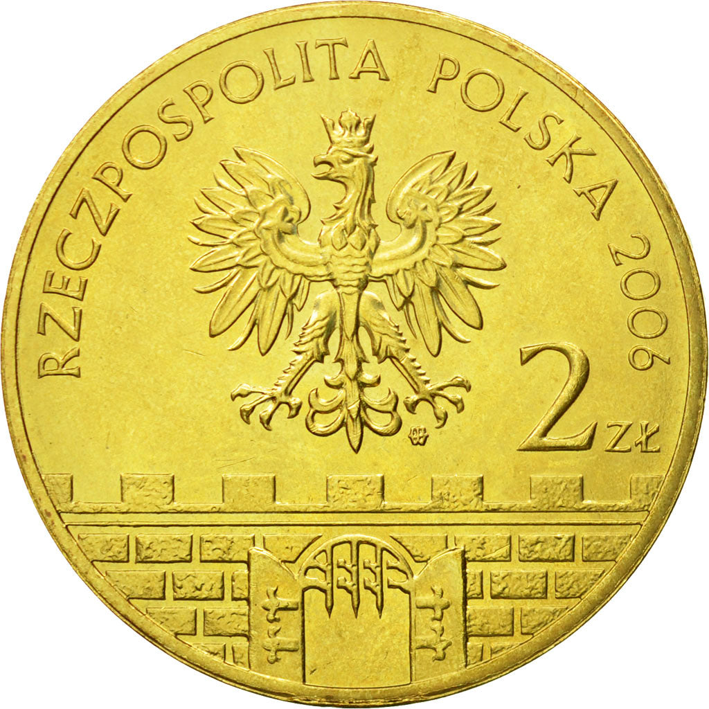 Coin, Poland, 2 Zlote, 2006, Warsaw, MS(64), Brass, KM:546
