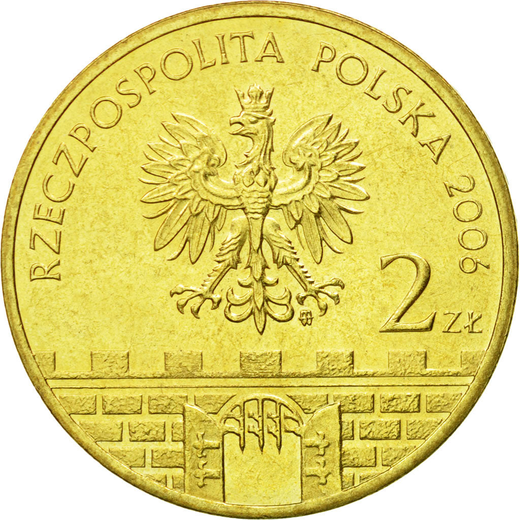 Coin, Poland, 2 Zlote, 2006, Warsaw, MS(64), Brass, KM:549
