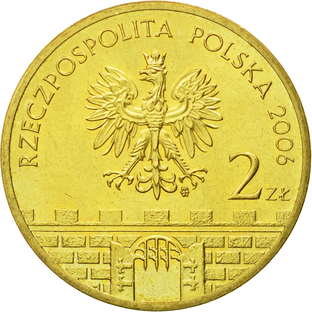 Coin, Poland, 2 Zlote, 2006, Warsaw, MS(64), Brass, KM:573
