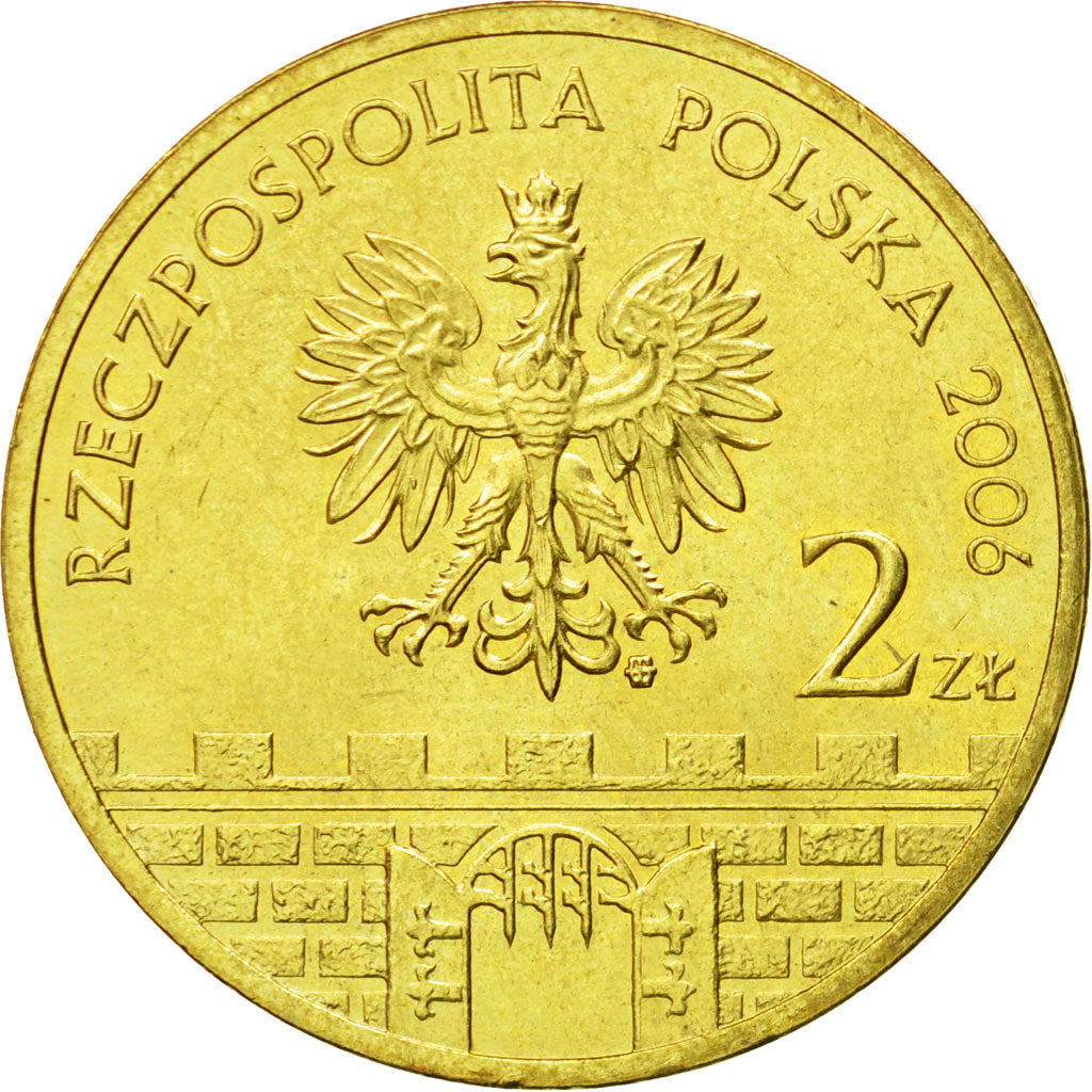 Coin, Poland, 2 Zlote, 2006, Warsaw, MS(64), Brass, KM:580