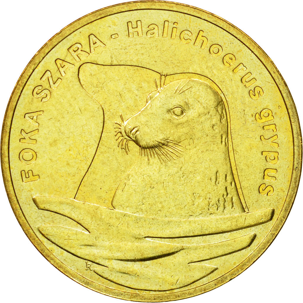 Coin, Poland, 2 Zlote, 2007, Warsaw, MS(64), Brass, KM:578