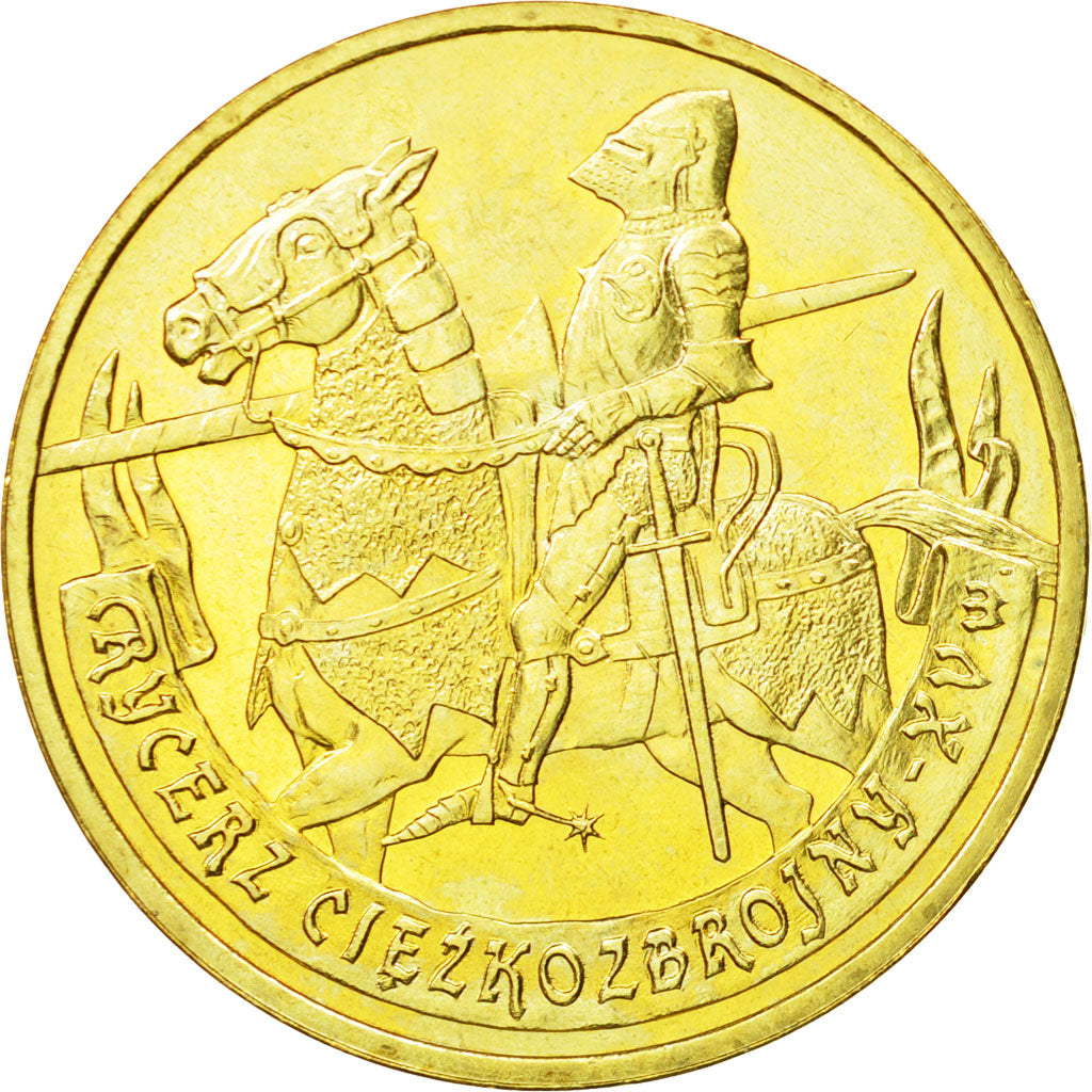 Coin, Poland, 2 Zlote, 2007, Warsaw, MS(64), Brass, KM:611