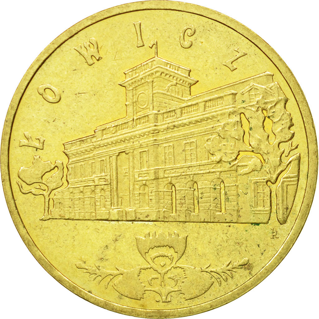 Coin, Poland, 2 Zlote, 2008, Warsaw, MS(60-62), Brass, KM:630