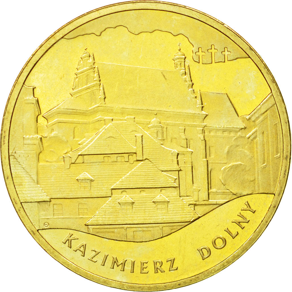 Coin, Poland, 2 Zlote, 2008, Warsaw, MS(64), Brass, KM:641