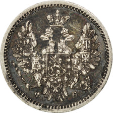 Moneta, Russia, Nicholas I, 5 Kopeks, 1856, Saint-Petersburg, BB, Argento