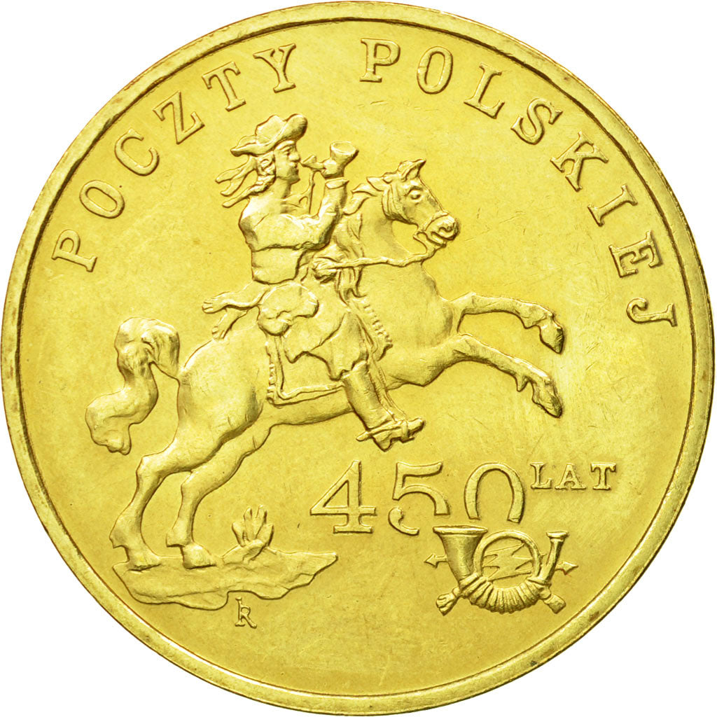 Coin, Poland, 2 Zlote, 2008, Warsaw, MS(63), Brass, KM:656
