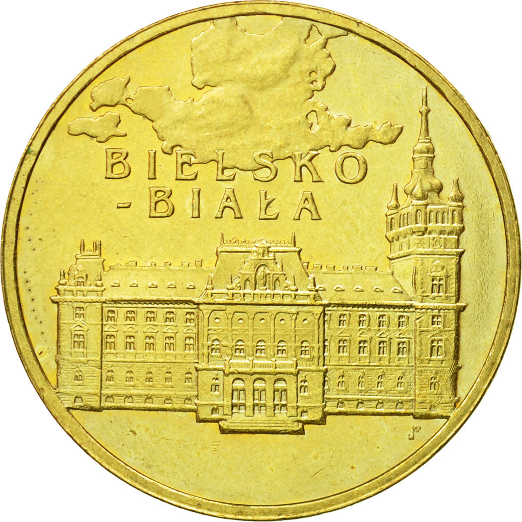 Coin, Poland, 2 Zlote, 2008, Warsaw, MS(63), Brass, KM:663