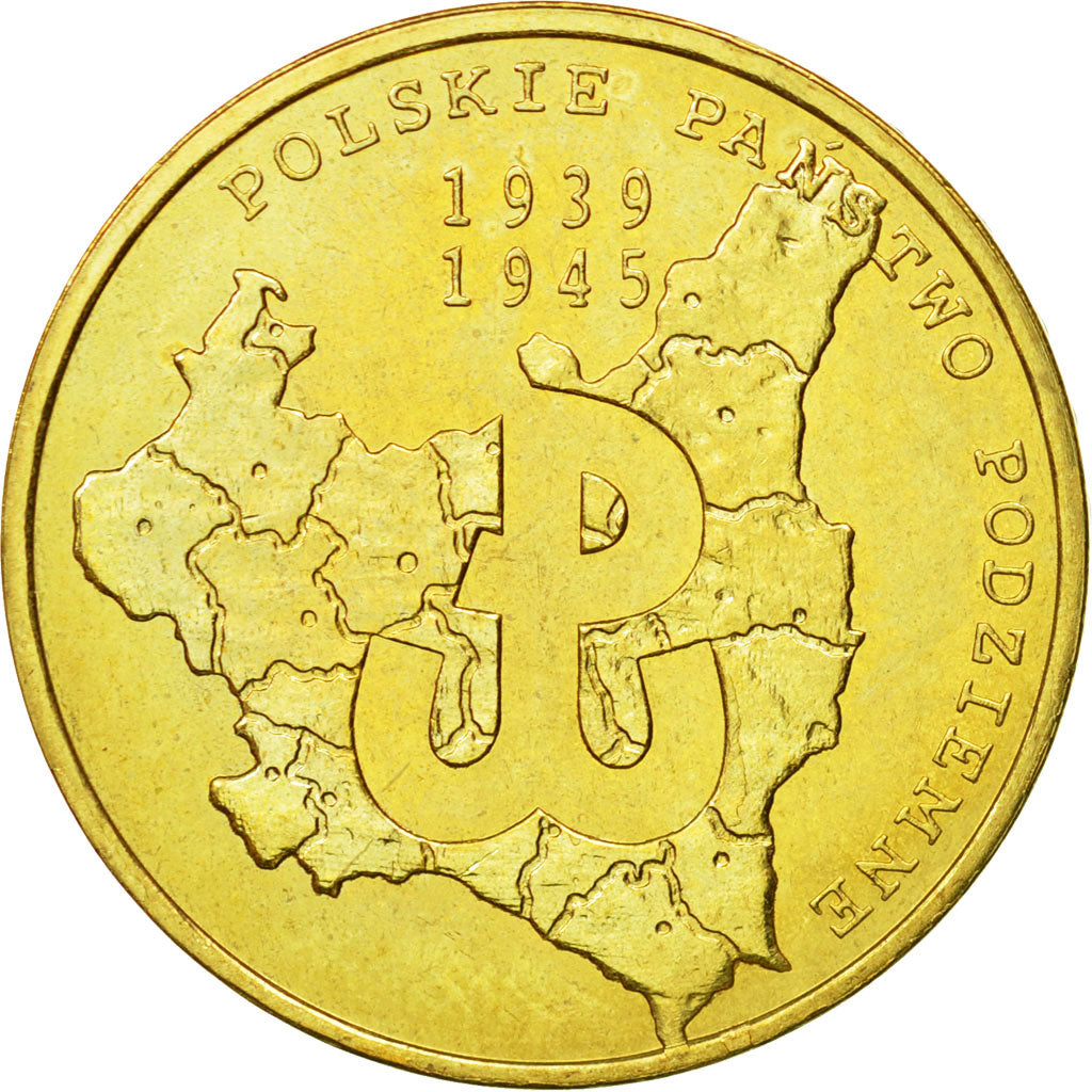 Coin, Poland, 2 Zlote, 2009, Warsaw, MS(63), Brass, KM:707