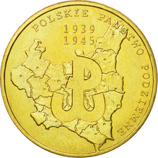 Coin, Poland, 2 Zlote, 2009, Warsaw, MS(63), Brass, KM:707